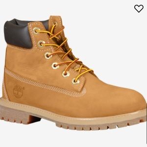 Big Kids Double Soled Timberlands -Chestnut
